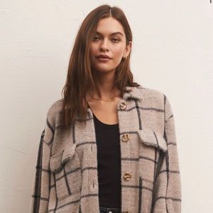Zsupply Plaid Tucker Jacket Like New